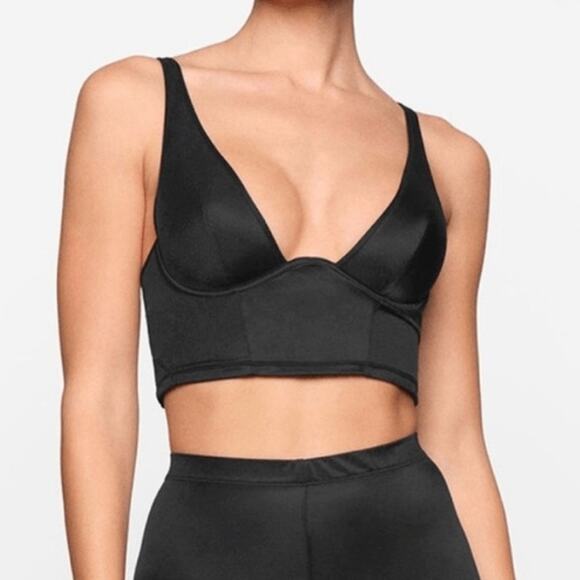 SKIMS Glissenette Corset Top in Onyx Size 2X NWT - Picture 3 of 9